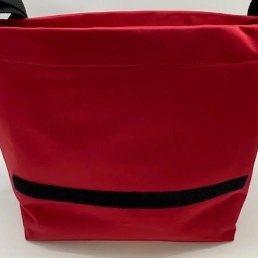 EUC Kate Spade New York Red Nylon Large Messenger Laptop Work Bag